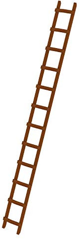 Günzburger Steigtechnik Munk 33121 Holz Dachleiter Braun 7kg