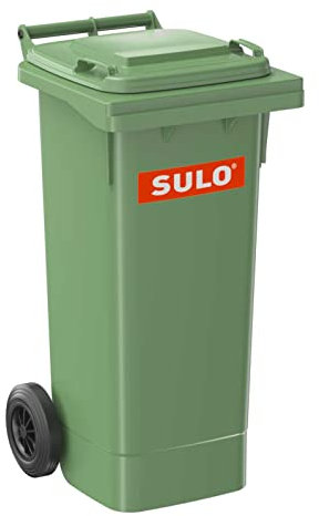 Müllbehälter, Inhalt 80 Liter, grün