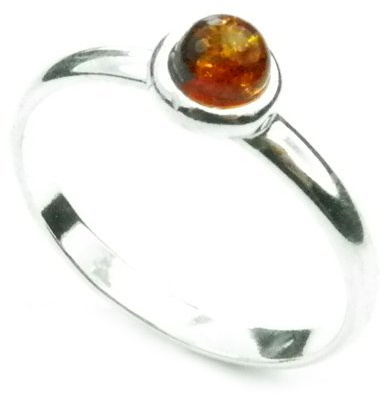SilverAmber Damen - Ring Sterling - Silber 925 mit Bernstein 7477M 52 (16.6)
