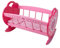 DOLLSWORLD from Peterkin | Doll's Rocking Cradle | Pink wooden doll's rocking cradle with quilt and pillow, suitable for dolls up to 46cm (18) | Dolls & Accessories | Ages 3+