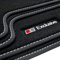 tuning-art A43 Fußmatten Exclusive-Line passend für Audi A5 8F 8T Coupe Cabrio 2007-2016, Naht:Silber
