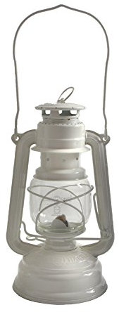 Feuerhand Sturmlaterne Baby Special 276 - Made in Germany seit 1893 - Petroleumlampe aus pulverbeschichtetem Stahl und bruchsicherem Glas - Weiß