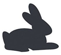 HEYDA Motiv-Locher Hase, groß, Farbe: blau