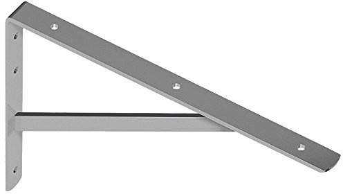 Element System 10913-00015 Konsole Schwerlast weiß-Alu 330x495mm, 330 x 495 mm