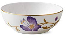 Royal Copenhagen Flora Stiefmütterchen Schüssel aus Fine Bone China in der Farbe Weiß mit Blumenmuster 50cl, Maße: 14cm x 14cm x 5cm, 1017556