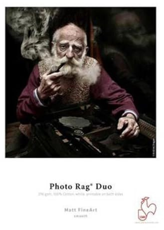 Hahnemuhle Photo Rag Deckle Edge Fine Art Paper, 13x19, 25 Sheets