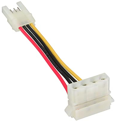 InLine 26622 Stromadapter, 8,89cm (3,5) Buchse zu 13,34cm (5,25) Stecker gewinkelt, 6cm