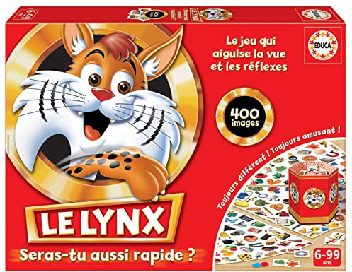 Educa - Le Lynx 400 Images | Jeu De Société | Renforce la Mémoire Visuelle et Les Réflexes | Jeux Famille et Enfants dès 6 Ans (16042)