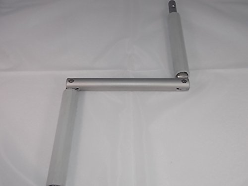 fenster-bayram Rolladenkurbel Aluminium Silber 12 mm Kurbelstange Kurbel