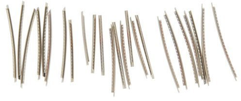 Musiclily 2.7mm Stainless Steel Jumbo Fret Wire 24 Pieces Frets Set for Strat Tele LP SG Style Electric Guitar Bass, Chrome