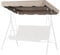 Flexzion Replacement Canopy For Outdoor Swing - 66 x 45 / 1.68m x 1.14m 2 Seat Bench Glider Swings Shade Fabric UV Weather Waterproof For Outdoor Garden Patio Yard Park Porch Seat Furniture, Beige
