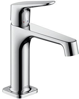 AXOR Wasserhahn Citterio M (Armatur mit Auslauf Höhe 100mm und Zugstangen-Ablaufgarnitur) Chrom