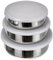 Ibili 712000 Lot de 3 Boîtes alimentaires en Inox avec couvercle en plastique (14+16+18 cm)