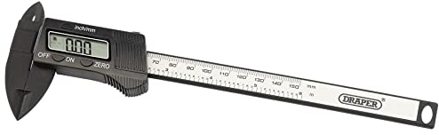 Draper 24816 Imperial Digital Lcd Vernier Caliper Gauge, 150mm, Blue