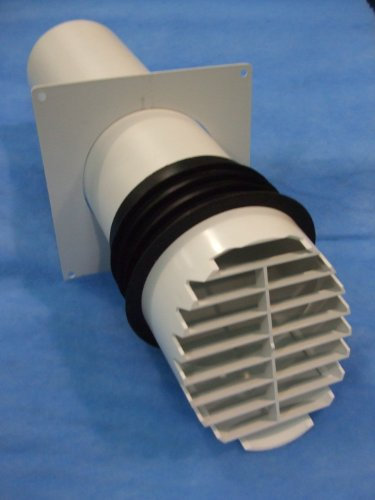 Manrose high Rise Building Ventilation Outlet ducting kit, 100mm Diameter, Plastic, Extractor Fan