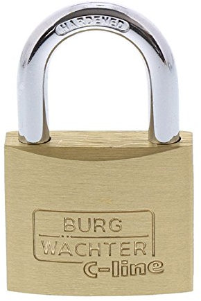 BURG-WÄCHTER, Cadenas à Cylindre, 6 mm d'Epaisseur de Anse, 6 Clés, C-Line 222 C-Line, 40 mm, 1 pièce, 105021994