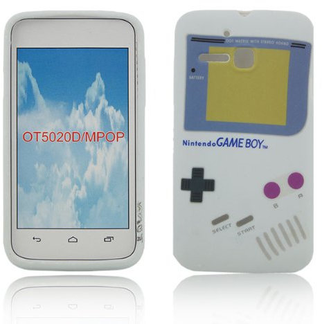 thematys Alcatel onetouch MPop 5020D TPU Silikon Gameboy Retro Design Schutz Handy Hülle Case Tasche Etui Bumper