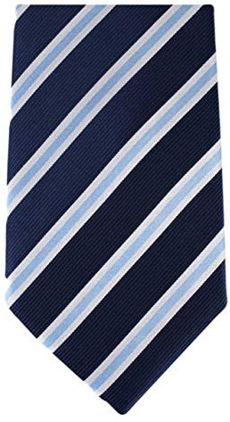 David Van Hagen Navy/Weiß/Flieder Regiments gestreifte Krawatte