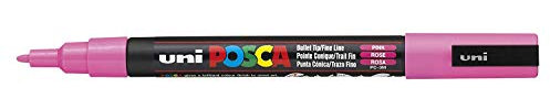 UNI-BALL Posca Marqueur peinture PC-3 M – Rose – 1 Stylo