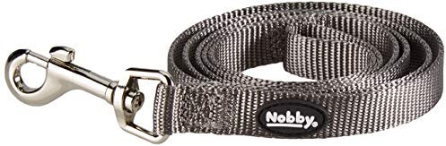 Nobby Leine Classic, mausgrau L: 120 cm, B: 15 mm, 1 Stück