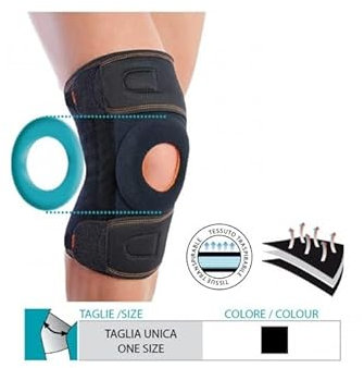 Rodillera abierta en tejido triple capa Art.4119