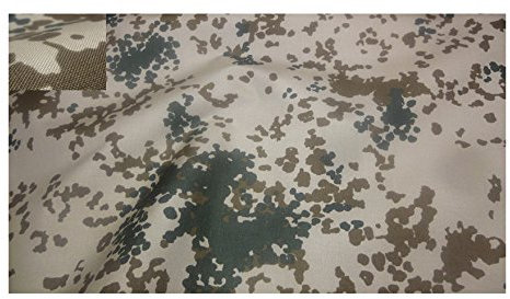 Fabrics-City BRAUN/BEIGE/GRÜN 1100ER Cordura Stoff Bundeswehr WÜSTE Camouflage Stoffe, 3524