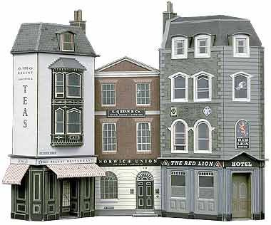 Superquick 1:72 Hotel, Offices and Restaurant Low Relief Card Kit C1
