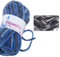 Gründl Wolle Filzwolle Color zum Stricken und Filzen - Wolle zum Stricken aus 100% Schurwolle - 1 x 50 g - schwarz-grau-weiß Multicolor