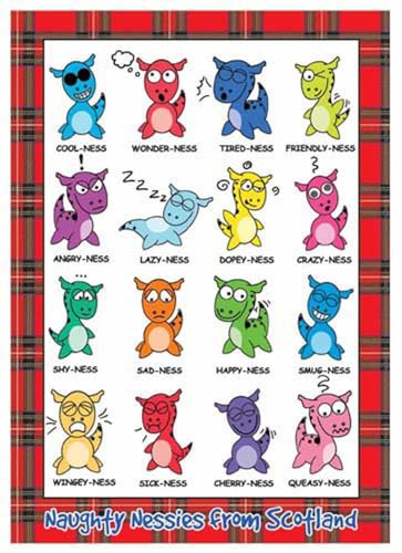 I LUV LTD Tea Towel Naughty Nessie
