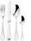 Fourchette de table en inox 18/10 de 3,5mm finition miroir - Lot de 6 Verlaine