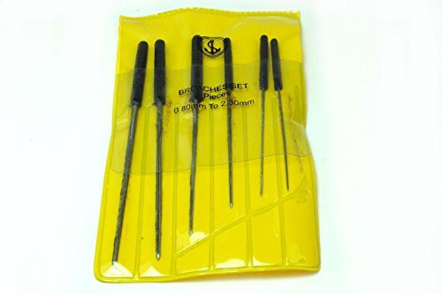 Proops Durchstoßdorne, 0,8 mm – 2,30 mm, 6-teiliges Set, Für Uhren und Uhrmacher (S7024)