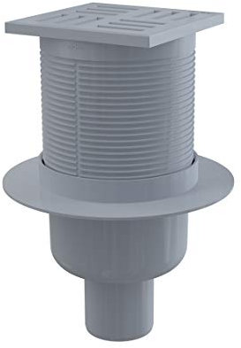 Bodenablauf 105x105 Anschluss DN 50 Senkrecht Kunstoff extra flach Duschablauf Badeablauf