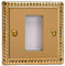 Varilight - Data Grid Face Plate For 1 Data Module Width Georgian Brass - XGG1