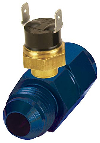 Derale 35021-8AN x -8AN Premium 180 Degree In-Line Fluid Thermostat