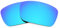 Revant Verres de Rechange Compatibles avec Oakley Fuel Cell, Polarisés, Bleu Glacier MirrorShield