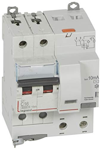 411150 Legrand Disjoncteur Différentiel 16a Type Ac 10ma Dx³6000 10ka 2p