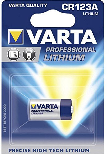 Varta CR-123A Lot de 10 Piles Lithium CR-123A 1430 mAh 3 V pour Appareil Photo