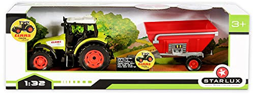 STARLUX – Coffret de Jouet Tracteur Claas Celtis 446 avec sa remorque à Grains – Existe en 4 Versions différentes – Jouet Enfant 3 Ans et Plus - 802038