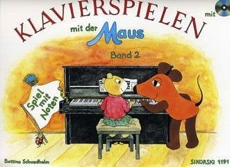 Internat. Musikverlage Hans Sikorski Klavierspielen mit der Maus 2 - arrangiert für Klavier - mit CD [Noten/Sheetmusic] Komponist: SCHWEDHELM Bettina