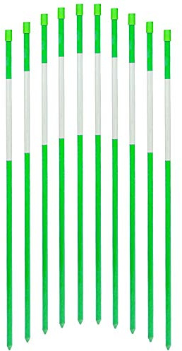 FiberMarker Reflective Pavement Markers 48-inch Tall, 20 Pack 5/16-Inch Dia Solid Snow Poles Reflective Snow Markers