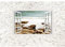 Runa Art Fototapete Fenster zum Meer Modern Vlies Wohnzimmer Schlafzimmer - Made in Germany - 308 x 220 cm Weiss Braun 9018010b