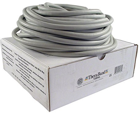 Thera Band Tubing Übungsband Fitness Physio Widerstand 30,5 m super stark SILBER