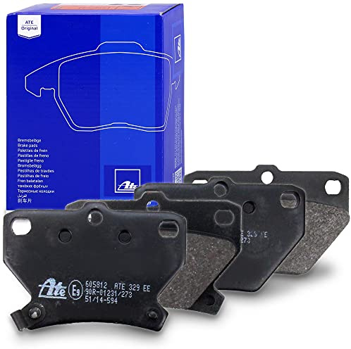 ATE 13.0460-5812.2 Bremsbelagsatz, Scheibenbremse hinten | 13.0460-5812.2 [605812] passend für Celica Corolla Prius Yaris