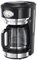 Russell Hobbs Retro Stainless Steel Coffee Maker – with Mug Crystal Vase Black
