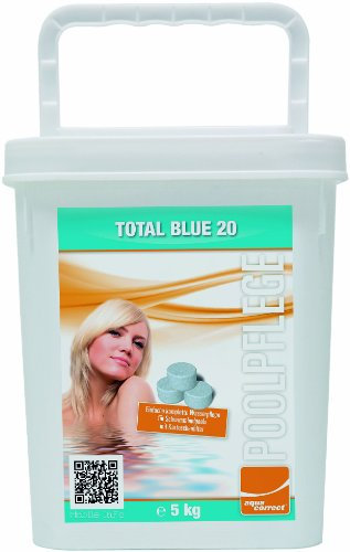Steinbach 00-70325 Total Blue 20 g, 5 kg, Aquacorrect, Chlor, Algezid, pH-Stabilisierung