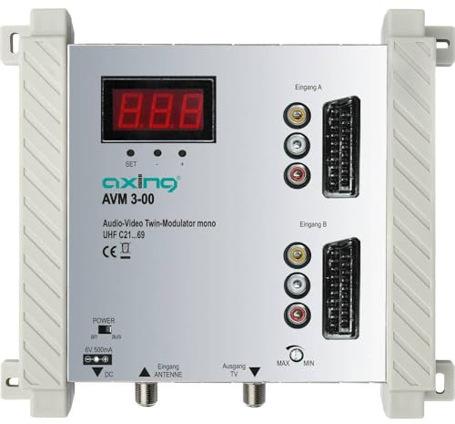 Axing AVM 3-00 Twin Audio-Video-Modulator UHF mono für 2 Kameras