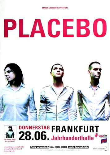 Placebo - Meds, Frankfurt 2007 » Konzertplakat/Premium Poster | Live Konzert Veranstaltung | DIN A1 «