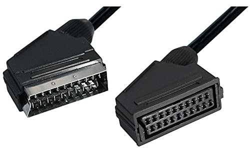 Förlängningskabel Scart hane till Scart uttag, 5 m