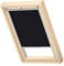 VELUX Original Dachfenster Verdunkelungsrollo, mit Grauer Führungsschiene, Schwarz, für U08