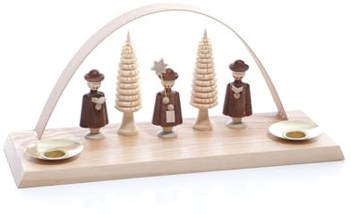 Rudolphs Schatzkiste Kerzenhalter Kurrende Höhe ca 10 cm NEU Kerzenständer Kerzenleuchter Schwibbogen Kurrendefiguren Kirche Gotteshaus Stern Sänger Weihnachten Seiffen Erzgebirge